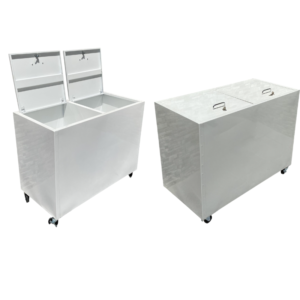 صندوق تخزين الرز والسكر 2 باب