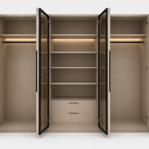 Alternative view of كبت 6 أبواب مع مخازن جام أسود