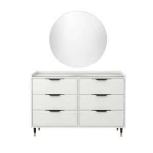 تسريحة 6 اذرج مراية دائرية