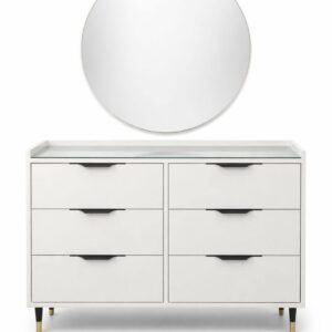 تسريحة 6 اذرج مراية دائرية